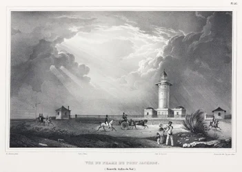 Farol em Port Jackson, Nova Gales do Sul, Austrália