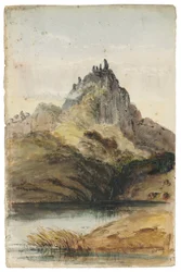 Página de "Sketches in New Zealand" (aguarela sobre papel)
