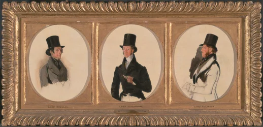 Estudos para os Retratos de Lord Eglinton, Lord Douglas e Lord Stradbroke em 