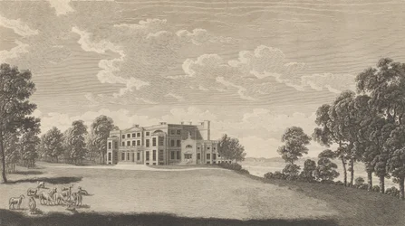 Belvidere House, perto de Erith, no condado de Kent, de Edward Hasted, The History a..., 1777-90.