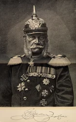 William I 1797-1888, rei da Prússia e imperador alemão, aos 90 anos de idade, 1887.