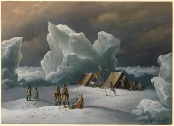 O acampamento mais a norte do Capitão Markham