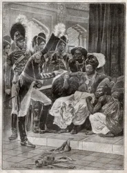 Sri Vikrama Rajasinha, rei de Kandy (Sri Lanka) demitido pelos ingleses em 1815. 1924 (Ilustração)