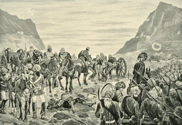Ataque no vale de Kuram, 1901.