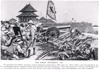 O movimento dos boxeadores, ilustração de "Hutchinsons History of the Nations", c.1910