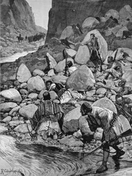 A insurreição na Herzegovina: uma emboscada, de "The Illustrated London News", 1 de abril de 1882