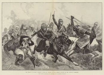 O Alívio de Suakin, Carga dos 20 Hussardos sobre a Cavalaria do Inimigo na Ação em Gemeizeh