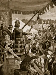 O prêmio da vitória, ilustração de &39;Hutchinson&39;s Story of the British Nation&39;, c.1920