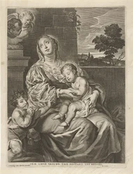 A Madonna com a Criança Adormecida e João Baptista
Onse lieve Vrouwe ter bystant tot Brvssel (título sobre o objecto)
