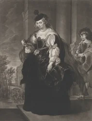 Retrato de Helena Fourment, com uma página jovem atrás dela, 1782
