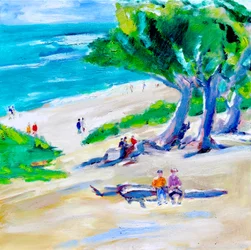 Cipreste e Praia, Carmelo, 2019