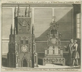 Lichfield - Altar-Relógio Musical: gravura