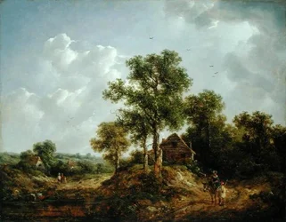 Perto de Sevenoaks, Kent (óleo sobre tela)