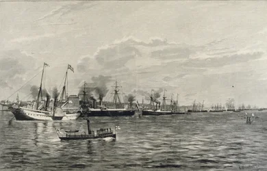 The Naval Review, em Kiel, em 3 de setembro de 1890