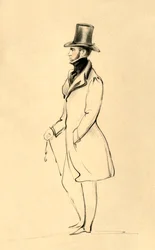 Um homem de Pembrokeshire - o conde de Pembroke, c1841.