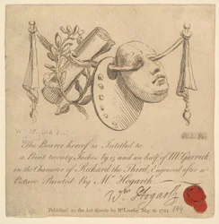 Máscara e Paleta, 1781.