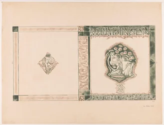 Design da capa para: Wenningen, edição Woodcarvers, 1919