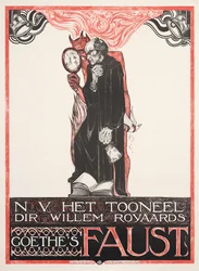 Cartaz anunciando o &39;Fausto&39; de Goethe
