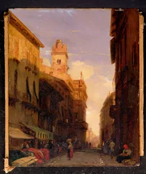 Uma vista do Palácio do Príncipe Maffei, Verona