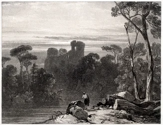Castelo de Bothwell, 1826.
