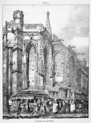 Restos e fragmentos de arquitetura da Idade Média: Igreja de St. Sauveur, Caën
