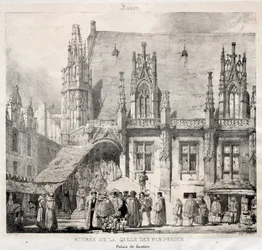 Rouen: Entrada para a Salle des Pas Perdus, Palácio da Justiça, 1824.