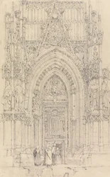 A Igreja de St. Wulfran, Abbeville: A Porta Norte da Frente Oeste