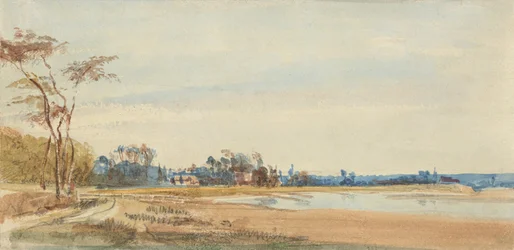 Os pântanos salgados perto de Trouville