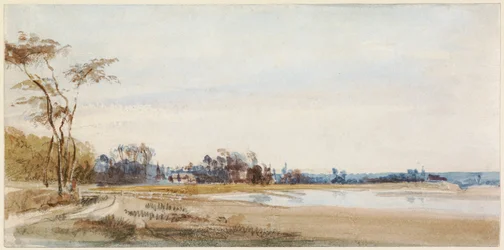 Os pântanos de sal perto de Trouville