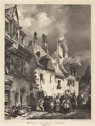 Vista de uma rua nos arredores de Besançon (View of a Street in the Outskirts of Besançon)