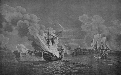 Caso de corte em Louisbourg, c1760