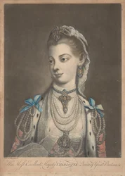 Rainha Charlotte, c.1762 (estampado)