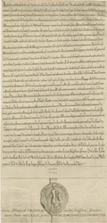 Abadia de Croxden - Carta de fundação: gravura
