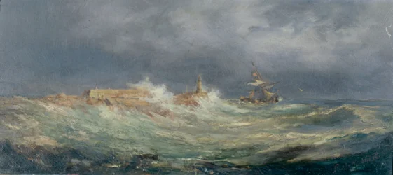 Porthcawl numa tempestade