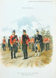 A Highland Light Infantry, do suplemento ao Art and Navy Gazette, 7 de dezembro de 1895