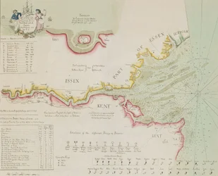 Carta do rio Tamisa e do estuário