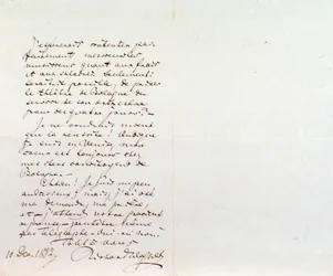 Carta manuscrita de Richard Wagner para Luigi Mancinelli, 10 de dezembro