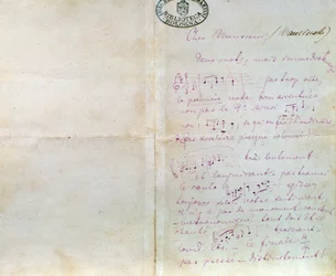 Carta manuscrita de Richard Wagner para Luigi Mancinelli, 10 de dezembro