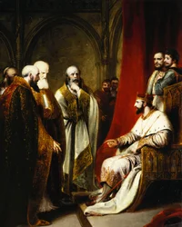 Henrique III Respondendo ao Arcebispo de Canterbury e aos Bispos de Salisbury, Winchester e Carlisle, que exigiam uma reforma no Estado,