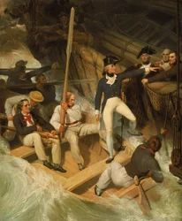 Nelson a bordo de um navio capturado, 20 de novembro de 1777