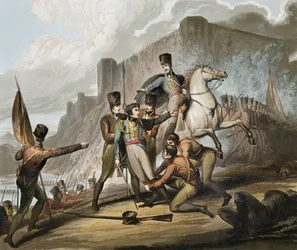 Porto, de "As vitórias do duque de Wellington", gravado por T. Fielding, pub. 1819