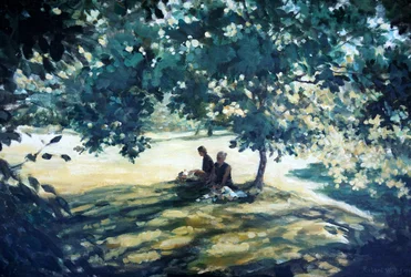 Chá no jardim