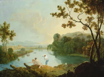 Paisagem Clássica (óleo sobre tela)