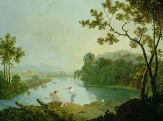 Paisagem Clássica (óleo sobre tela)
