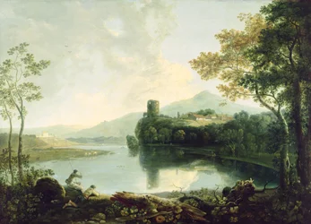 Castelo de Dolbardarn (óleo sobre tela)