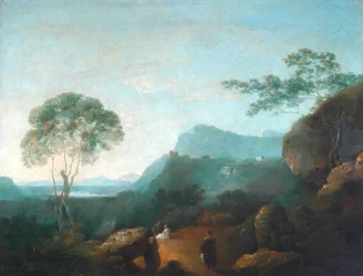 Paisagem com Figuras (óleo sobre tela)