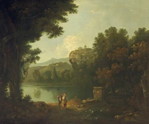 No Tibre perto de Roma (óleo sobre tela)