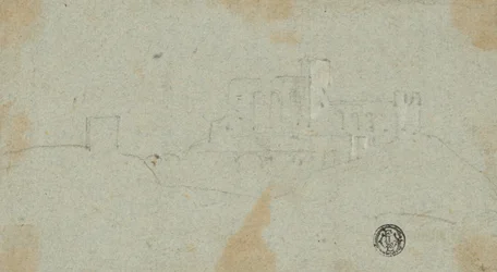 Esboço da fortaleza na colina