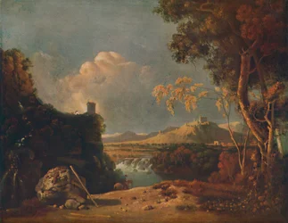 A monge branca - IV paisagem italiana, com monge branca, c1752