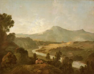 Vale do Mawddach com Cader Idris (óleo sobre tela)